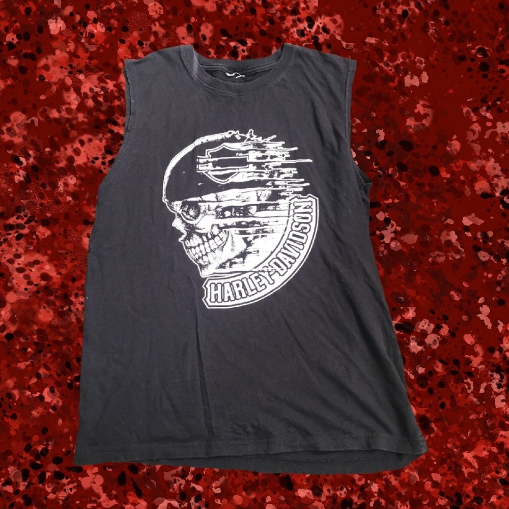 Men’s sleeveless Harley Davidson T shirt
